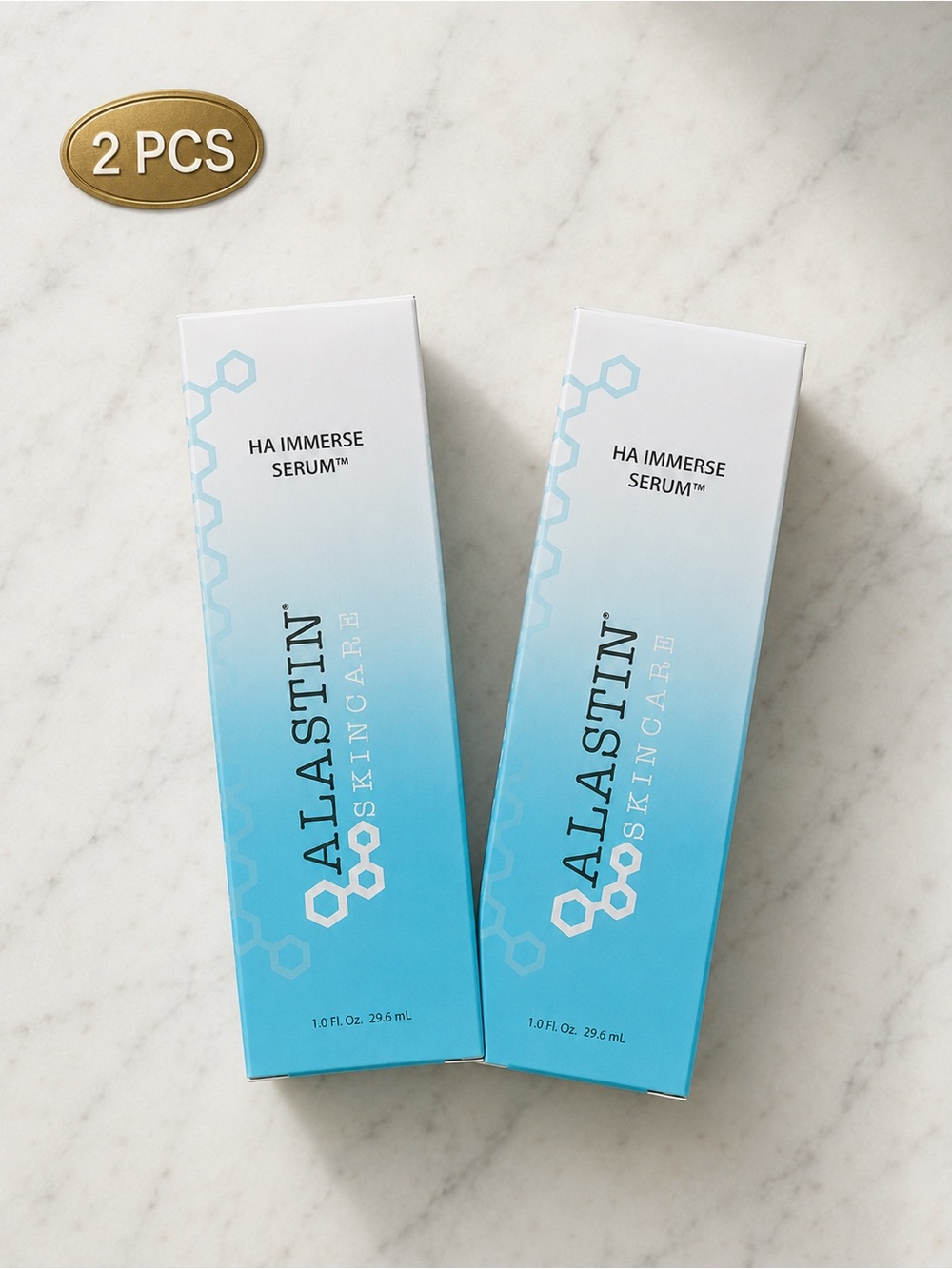 Alastin Skincare HA Immerse Serum — Hydrating Skincare Serum (Blue) — 2 Pack